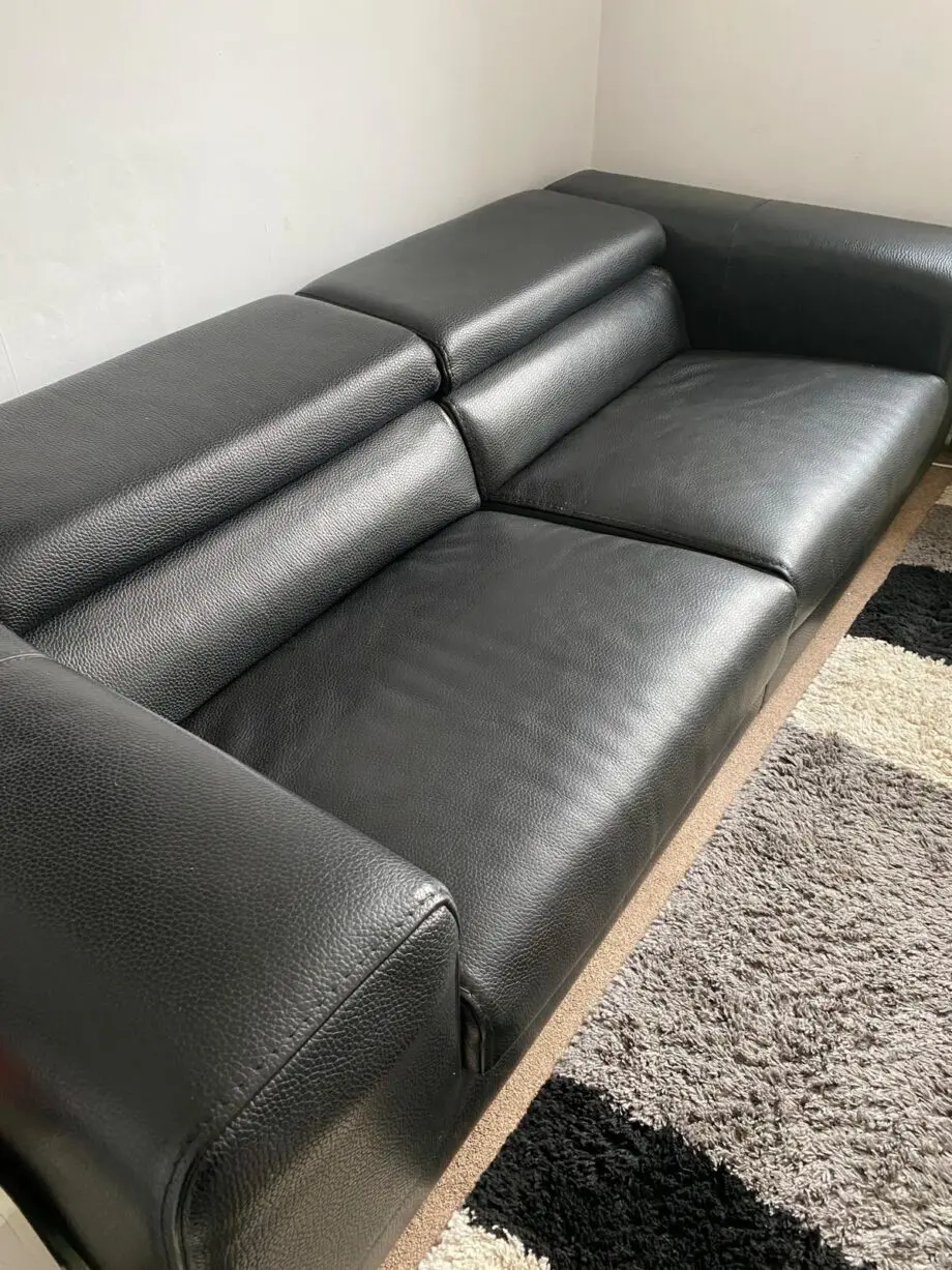 Roche Bobois black sofa