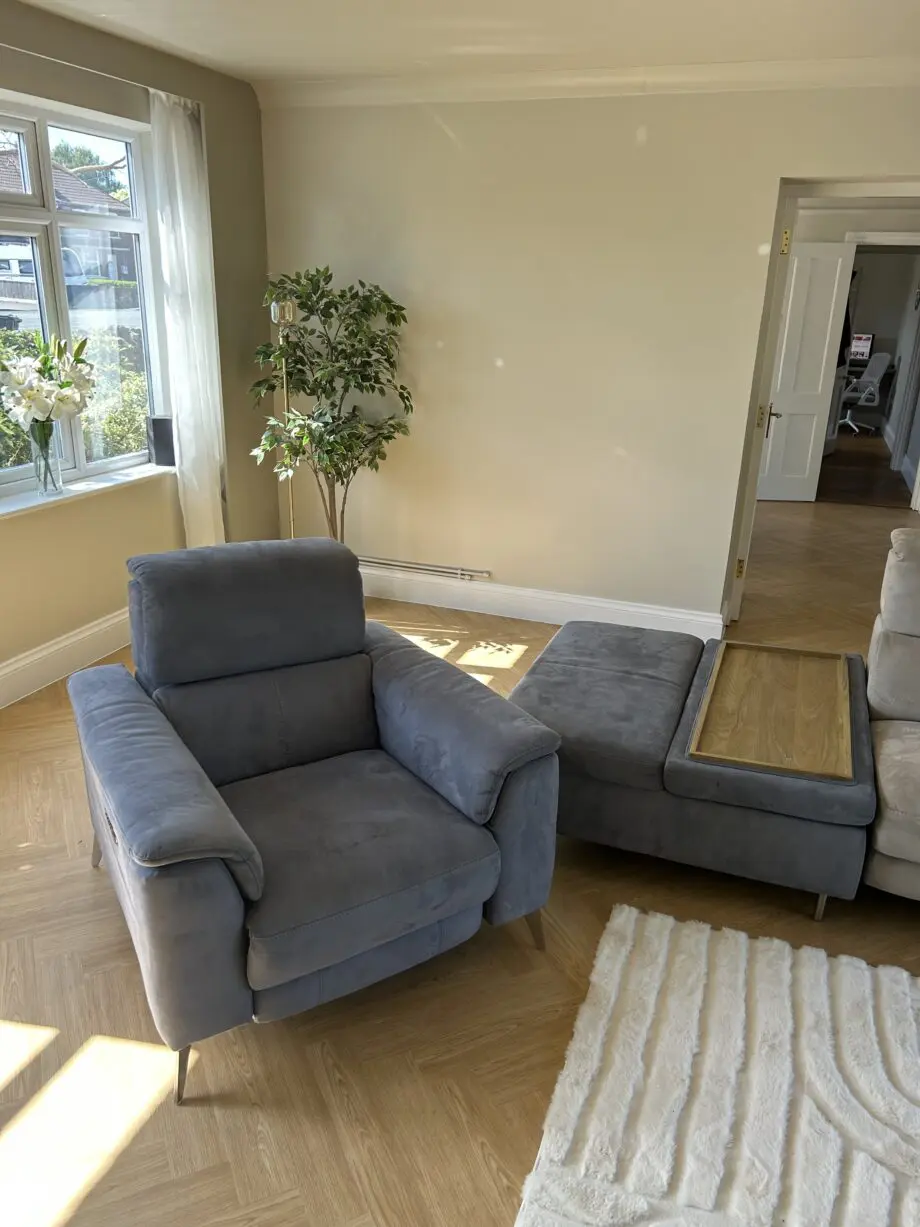 Sofology Illinois Chair & Footstool