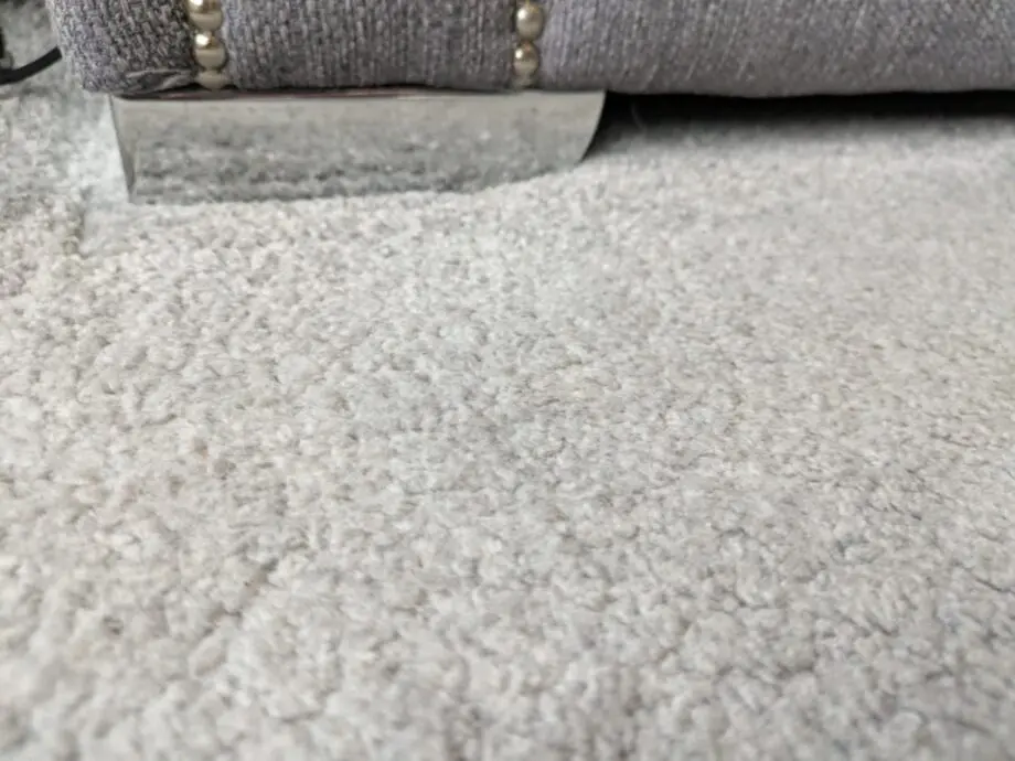 Grey Chesterfield Style 3 Seater Sofa with Footstool