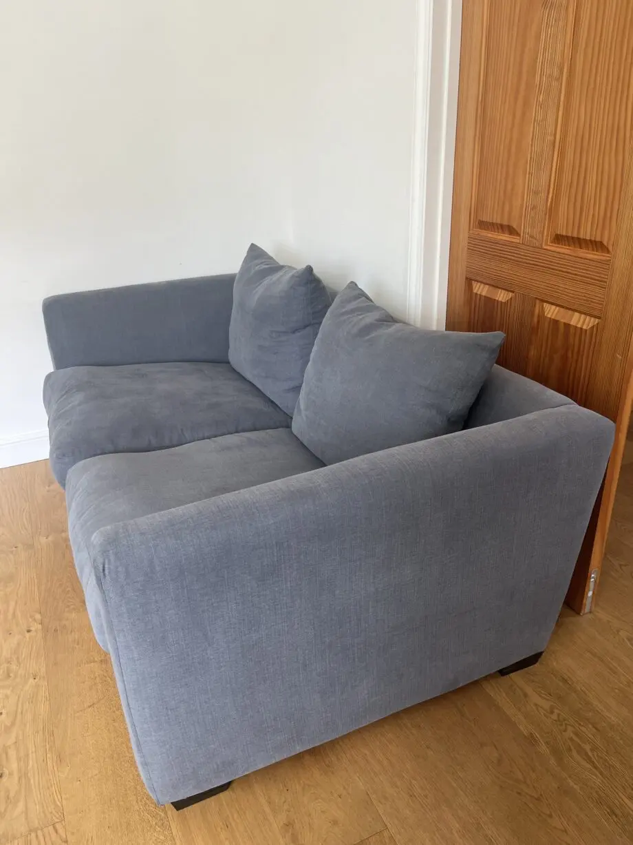 High Quality 2 Seater Blue-Gray Sofa - Sofas & Stuff Brand