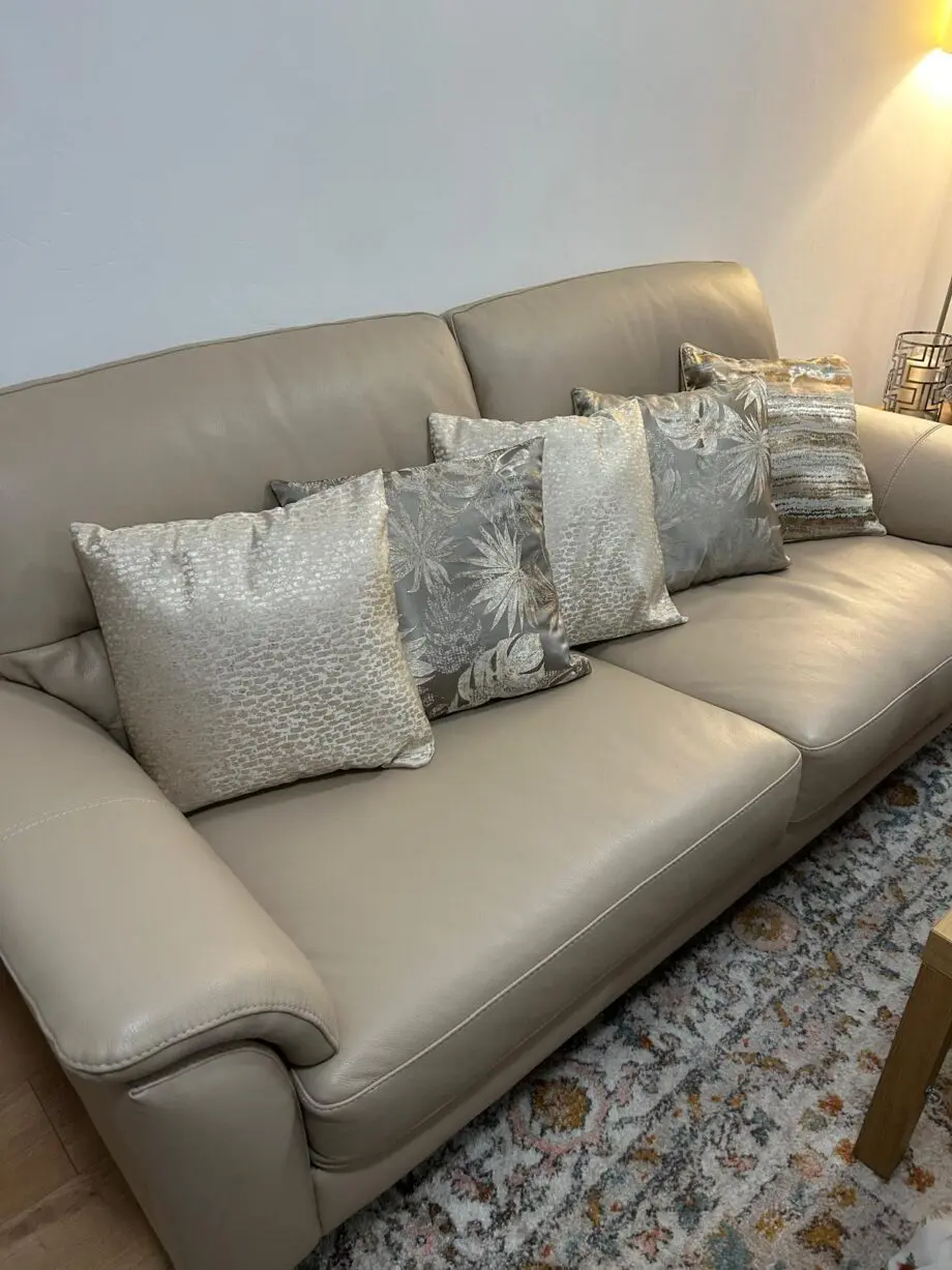 DFS beige 3 seater sofa