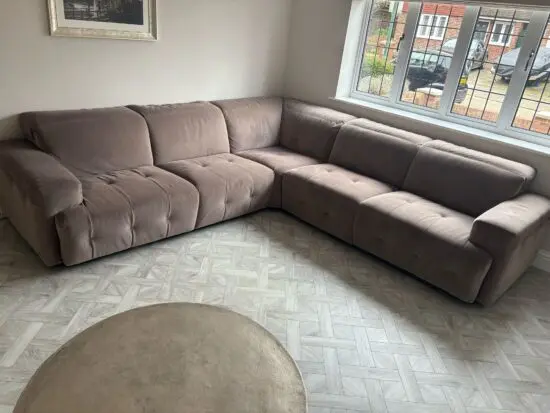 Natuzzi Intenso corner sofa in Dove