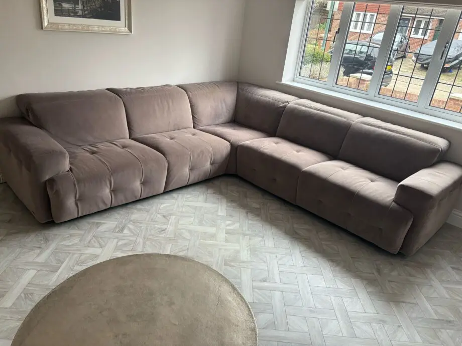 Natuzzi Intenso corner sofa in Dove