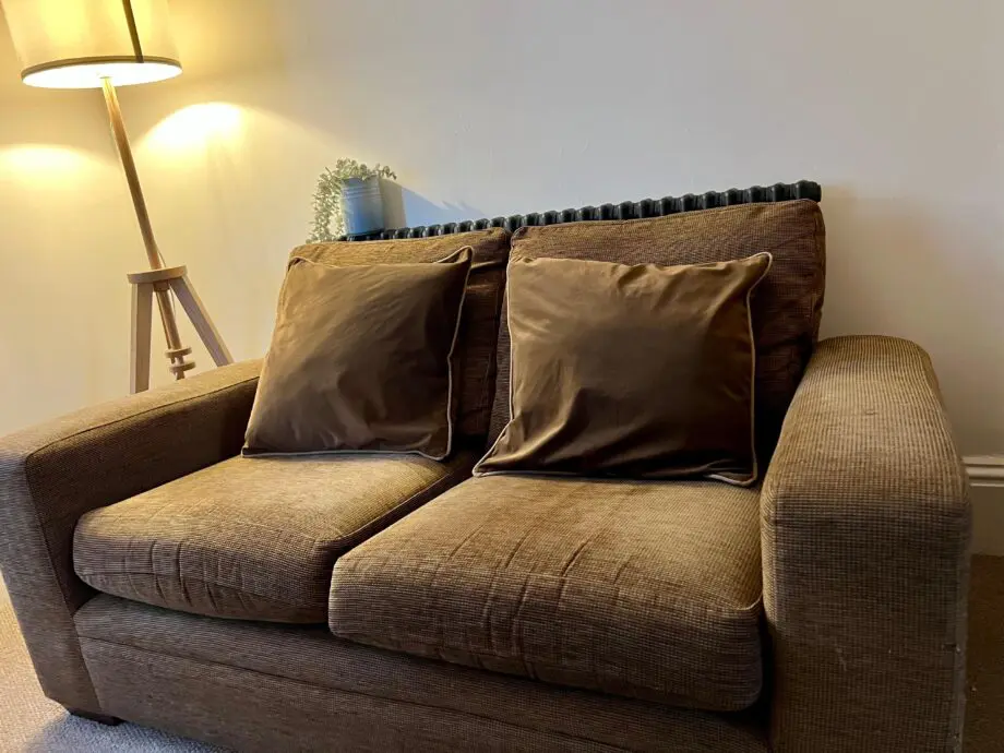 2 x brown NEXT sofas