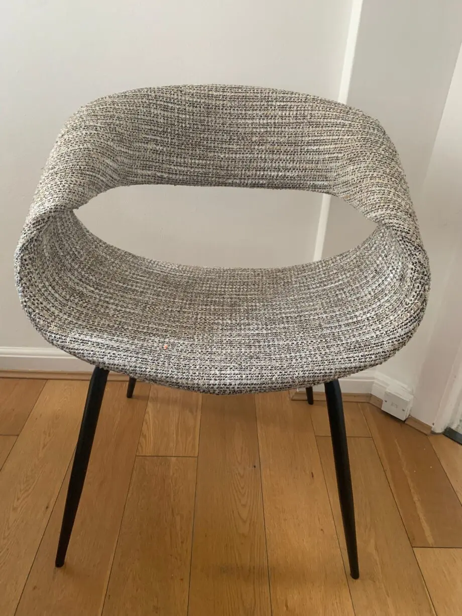 Design dining chairs | custom designed | Tweed fabric (Chanel-like)