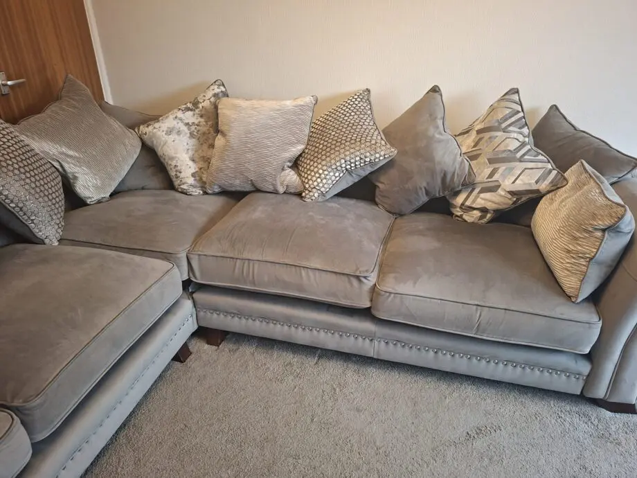 Barker and Stonehouse gray corner sofa