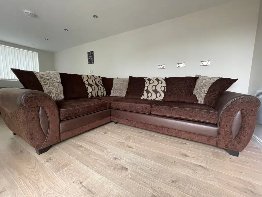 DFS Brown Corner Sofa