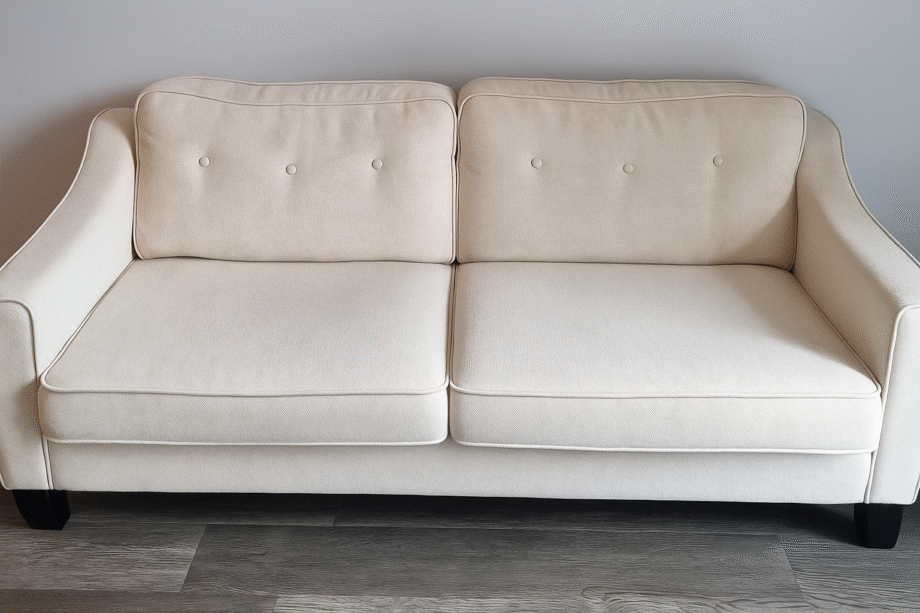 3-Seater Slope Arm Beige Sofa