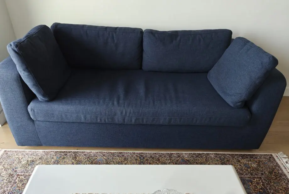 MADE Mogen 3 Seater Sofa Bed Storm Blue
