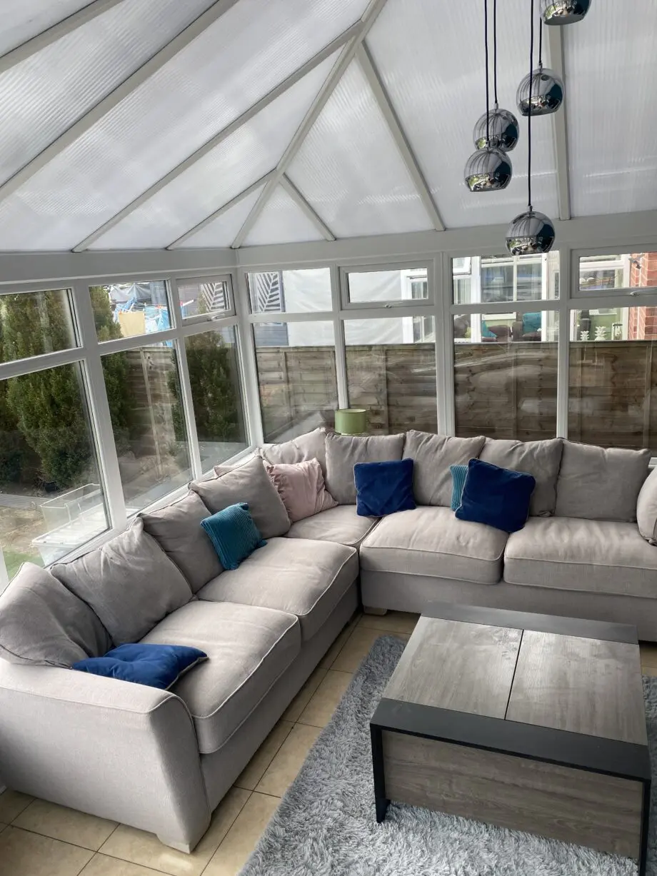 FW Homestores Grey Corner Sofa