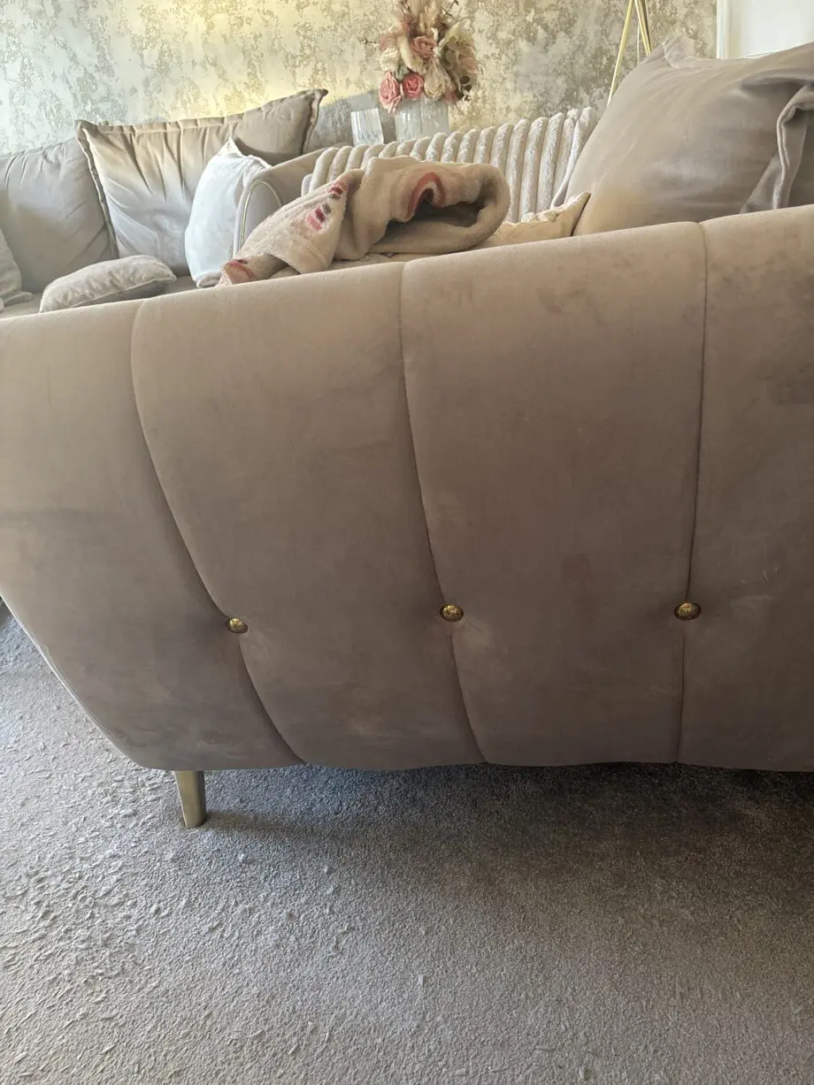 Sofology Gabrielle Plush Pebble Two Seater Sofa and Love