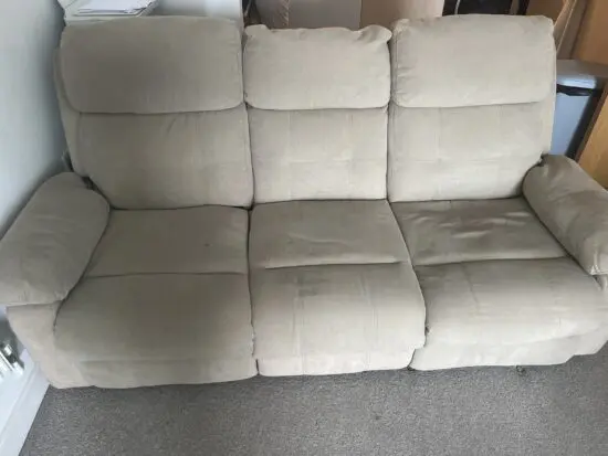 3 seater manual reclaimer sofa for sale