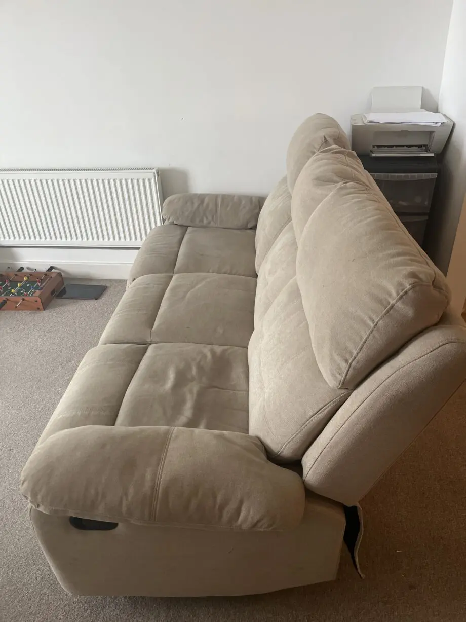 3 seater manual reclaimer sofa for sale