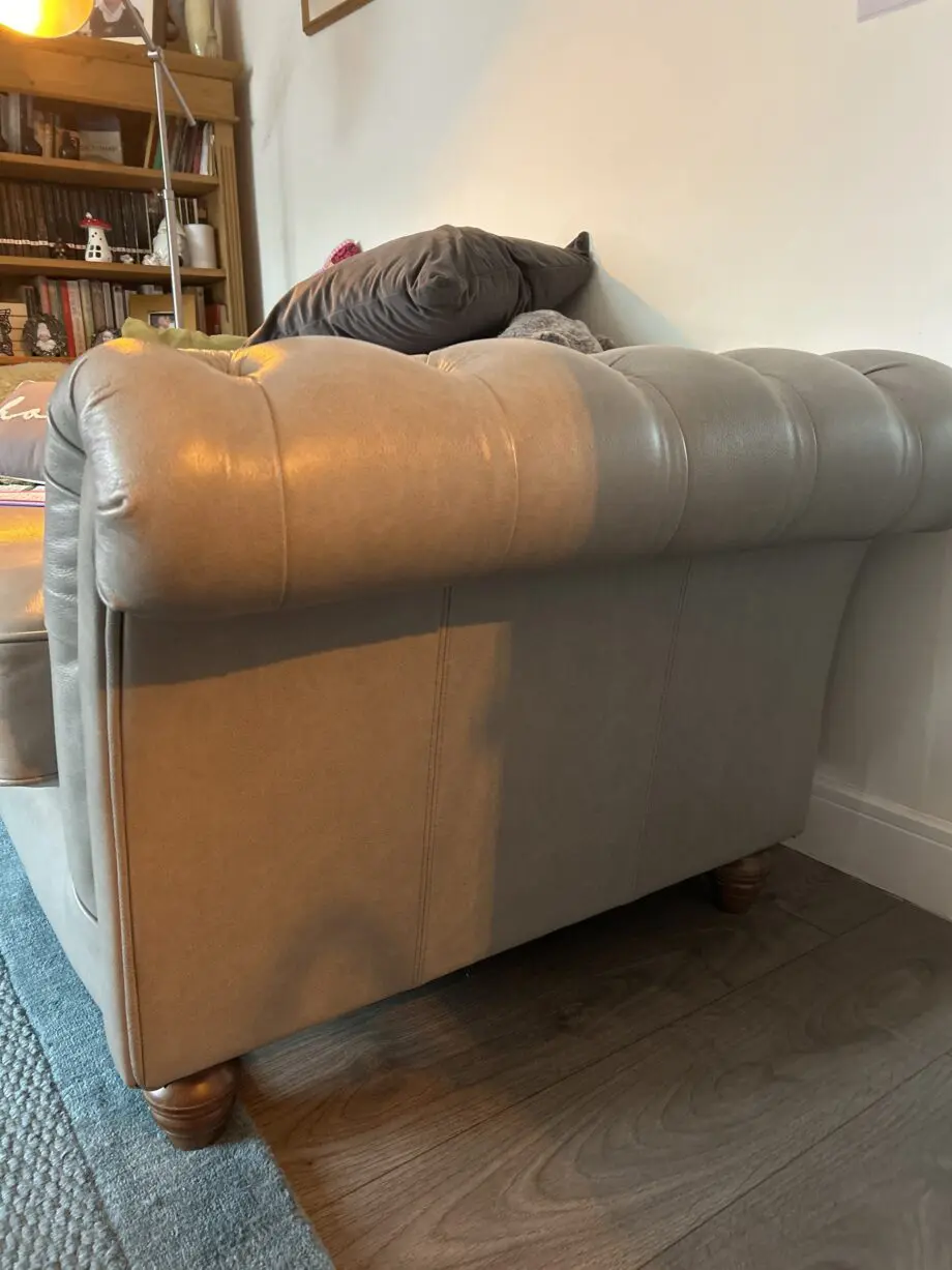 Thomas Lloyd Cambridge 2 seater bespoke leather (Milton fog)