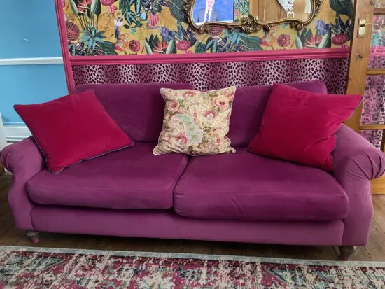 DFS Joules reversible pink two seater