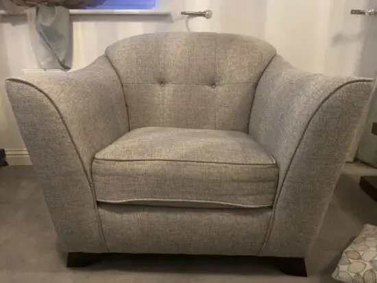 Grey two seated sofa