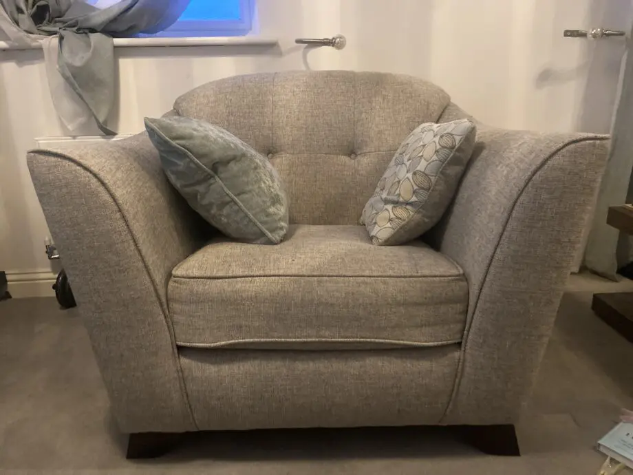Grey two seated sofa