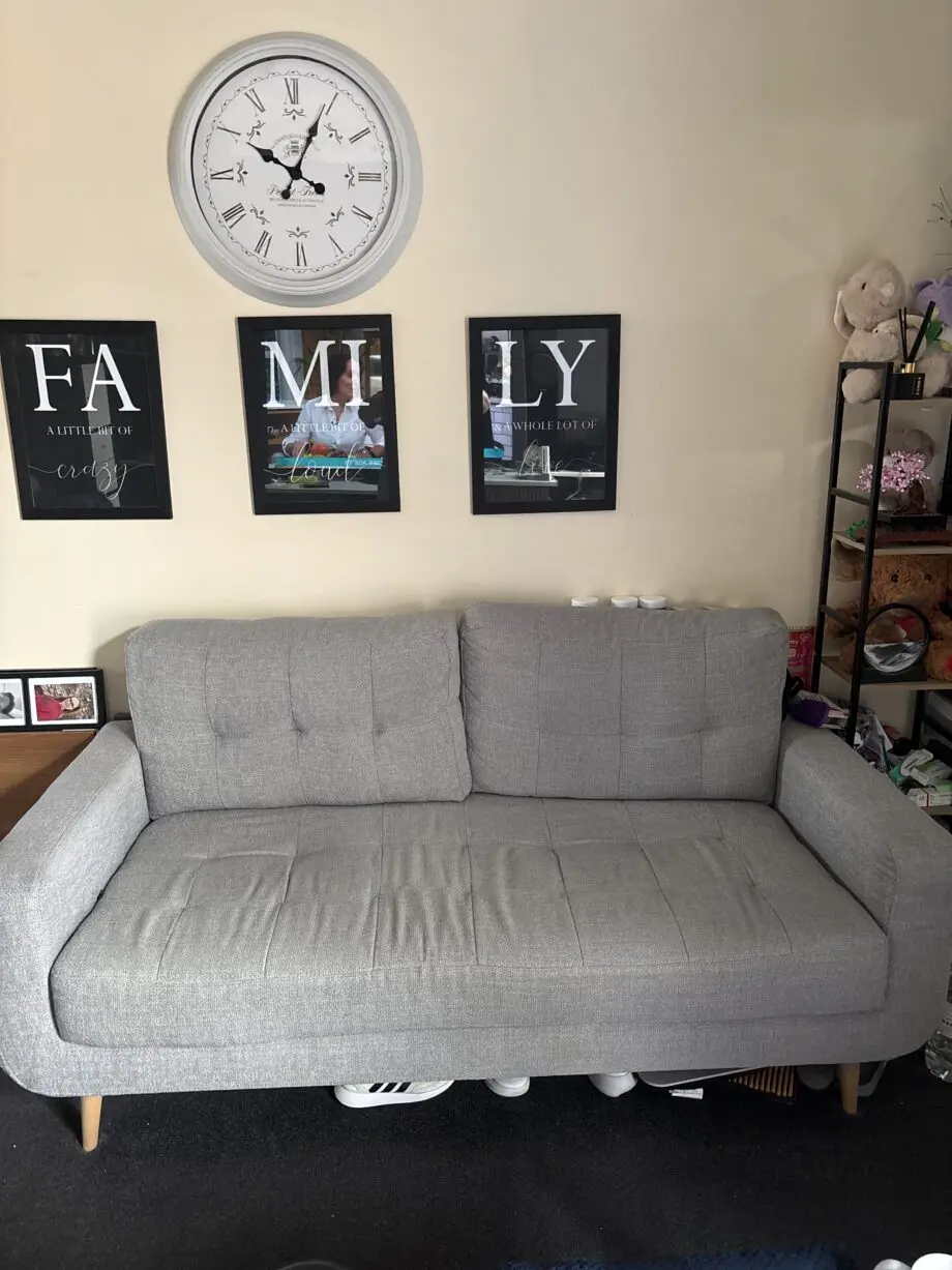 Light grey 2 and 3 seater sofas Isabella