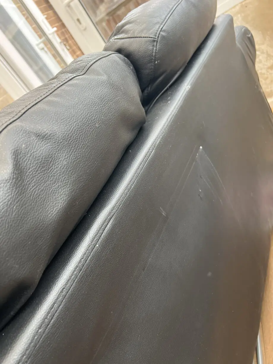Forniture Village, Black in leather, 3 seater sofas