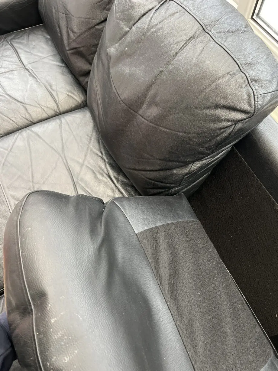 Forniture Village, Black in leather, 3 seater sofas