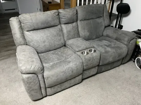 SCS Endurance 2 seater power recliner with console and 2 seater static