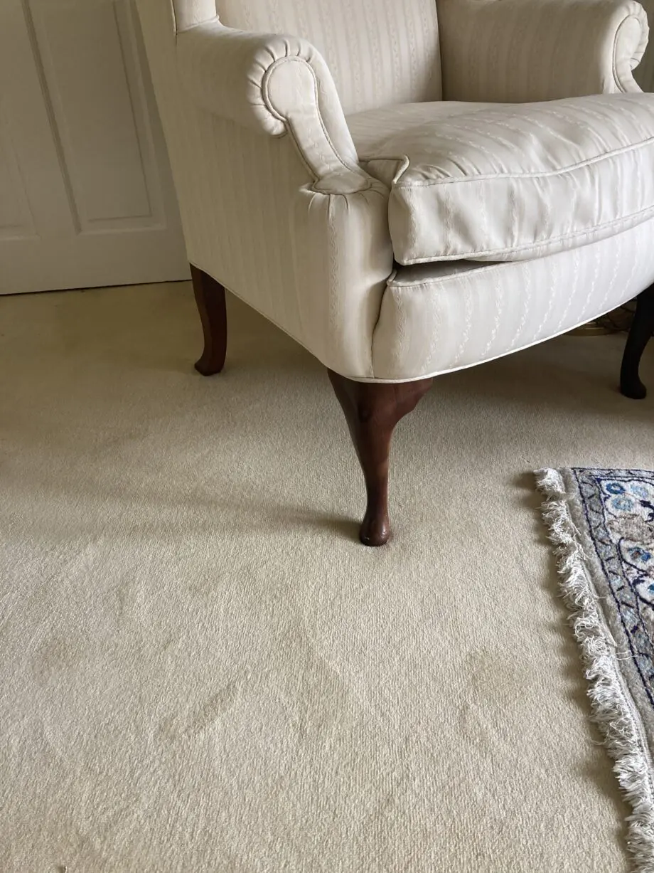 John Lewis wing backed chair in cream