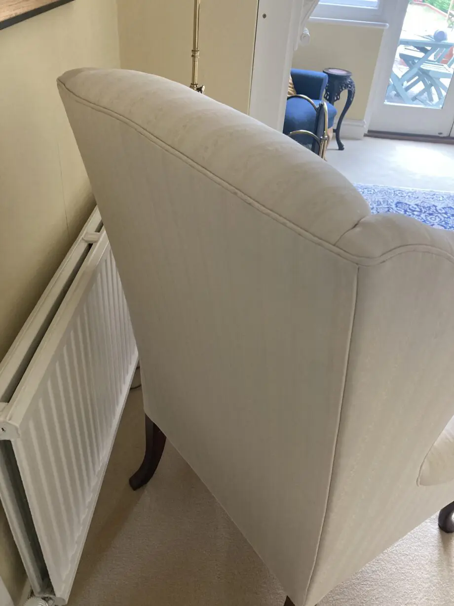 John Lewis wing backed chair in cream