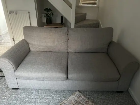 Habitat Grey Fabric 3 Seater Sofa & Armchair