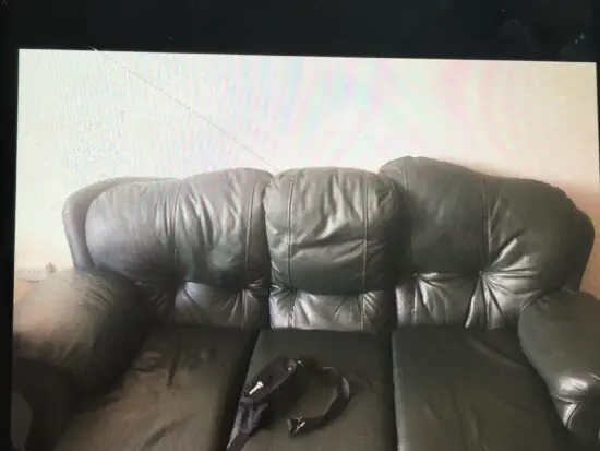 Dark green leather 2 am chair and 1 sofa