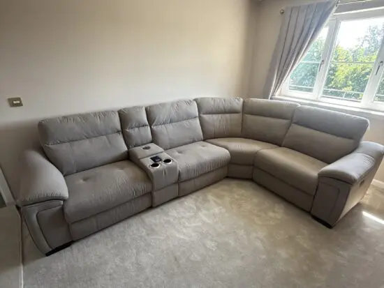 RJ leather LORENZO CANTARA RECLINING CORNER GROUP