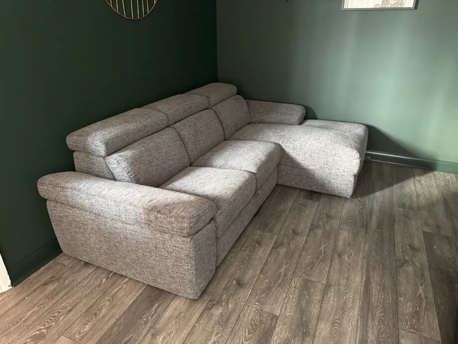 Brand New SCS Quercioli 3 Seater Sofa Bed with Right Hand Facing Lounger with Storage in Garofano-863
