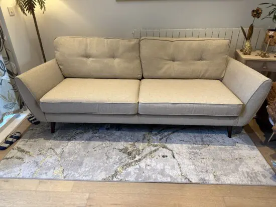 Comfortable and sleek 3 seater sofa