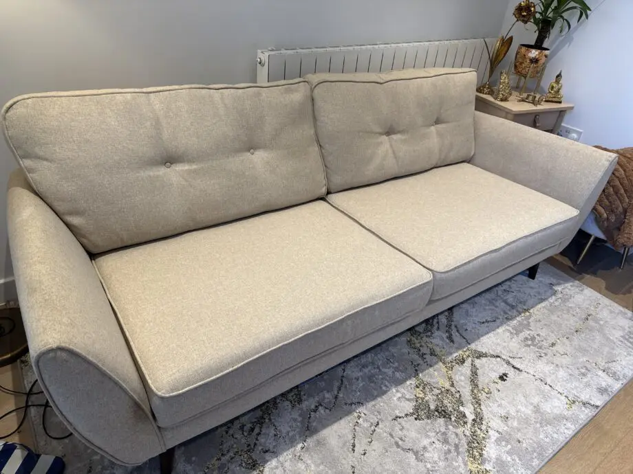 Comfortable and sleek 3 seater sofa