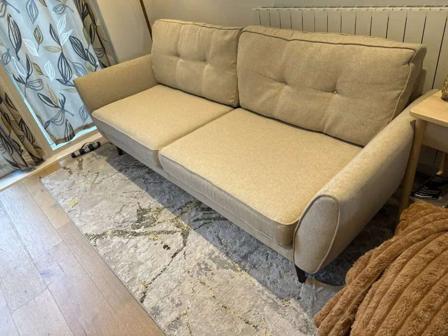 Comfortable and sleek 3 seater sofa