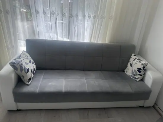 Grey ottoman sofas