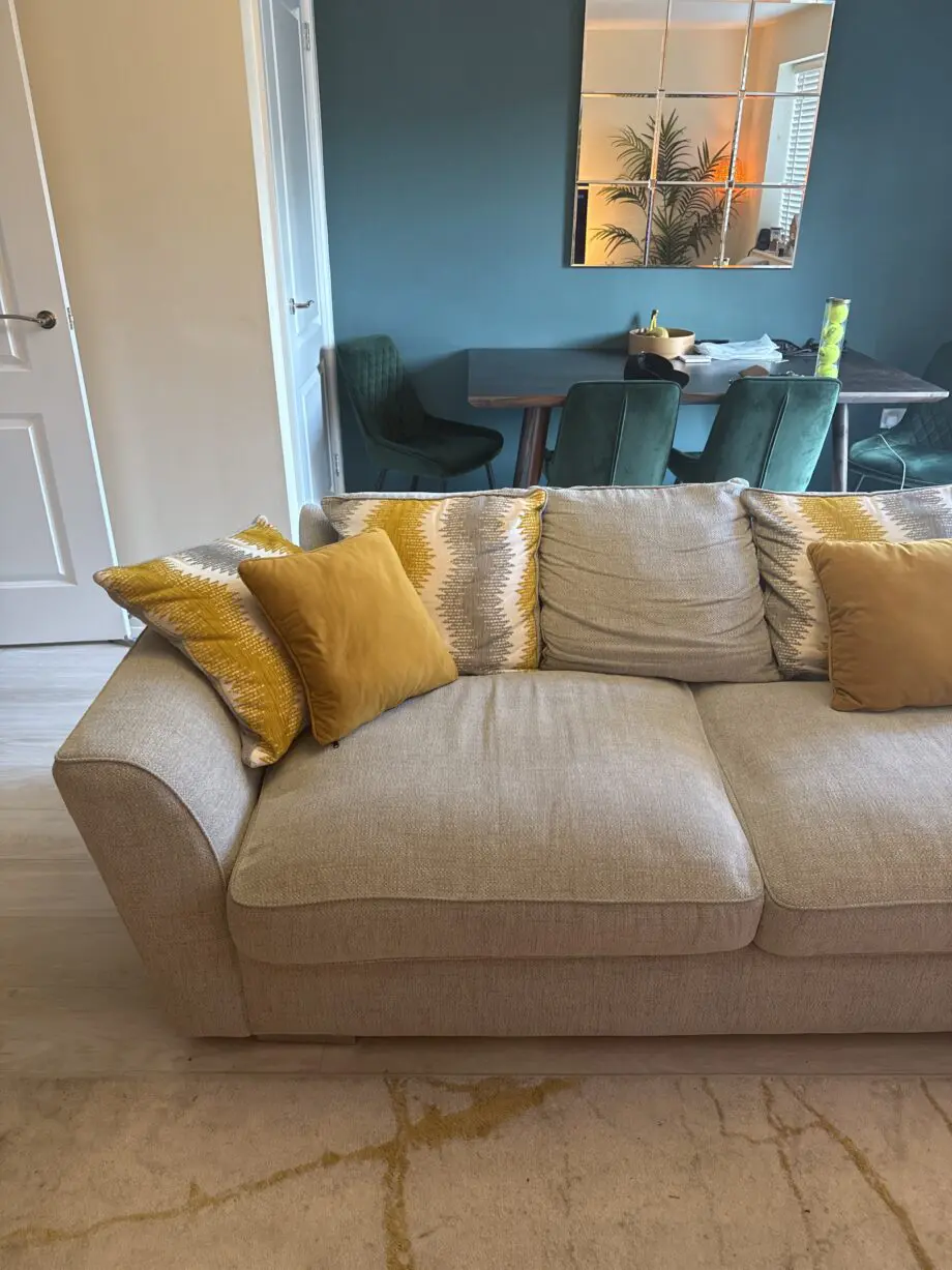 Majestic Left Hand Corner Sofa with Footstool and Loose Back Cushions
