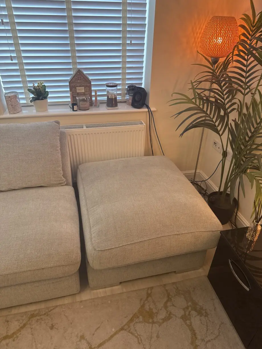 Majestic Left Hand Corner Sofa with Footstool and Loose Back Cushions