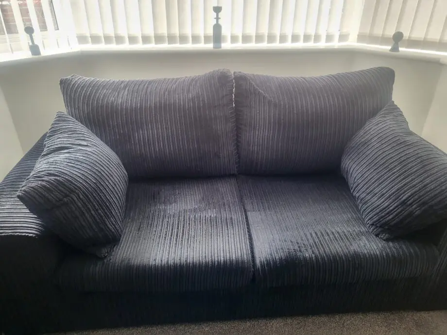 Jumbo cord black 2 x 2 sofas
