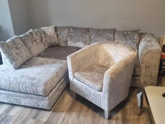 4 seater corner sofa plus matching chair