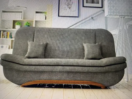 Large Storage Sofa Bed for Living Room- 3 Seater - Grey Fabric (3 Seater)