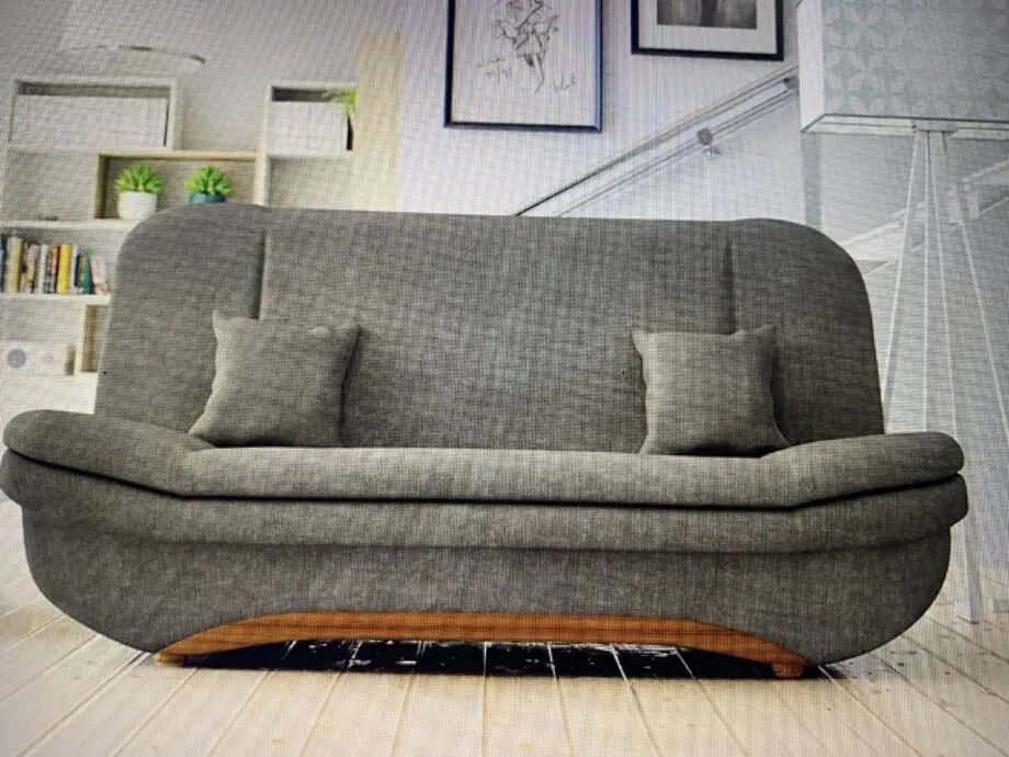 Large Storage Sofa Bed for Living Room- 3 Seater - Grey Fabric (3 Seater)