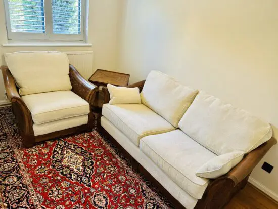 Multiyork Santiago off white 2 seaters sofa and armchair set