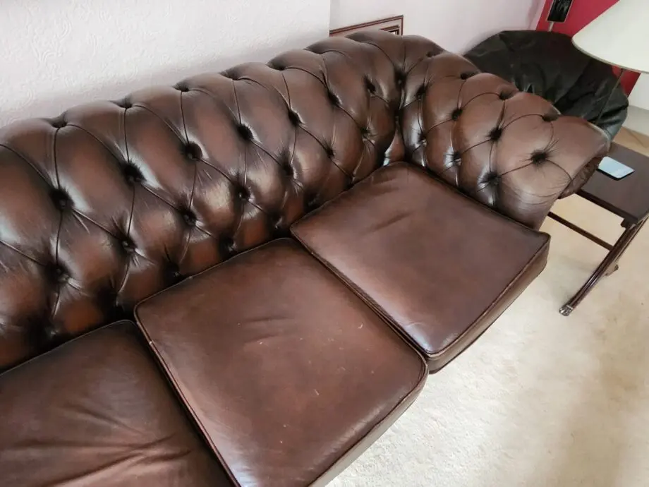 Chesterfield Style Deep Buttoned-Back Sofa