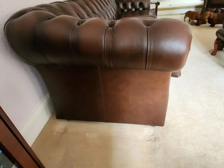 Chesterfield Style Deep Buttoned-Back Sofa