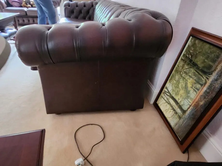 Chesterfield Style Deep Buttoned-Back Sofa