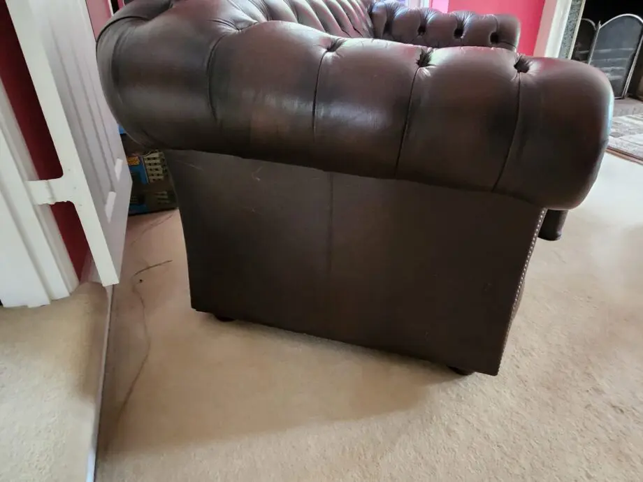 Chesterfield Style Deep Buttoned-Back Sofa