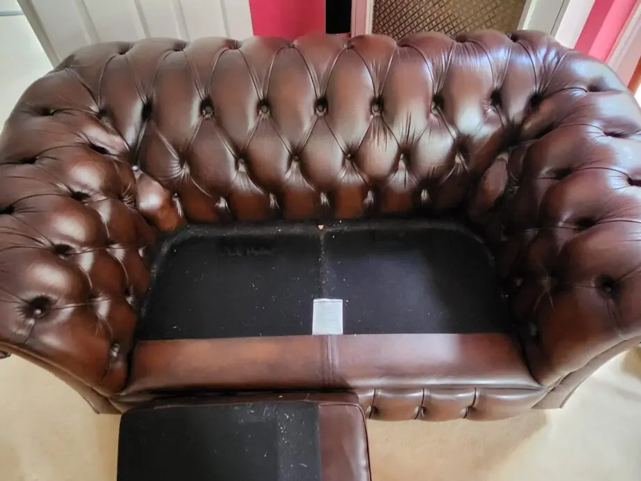 Chesterfield Style Deep Buttoned-Back Sofa