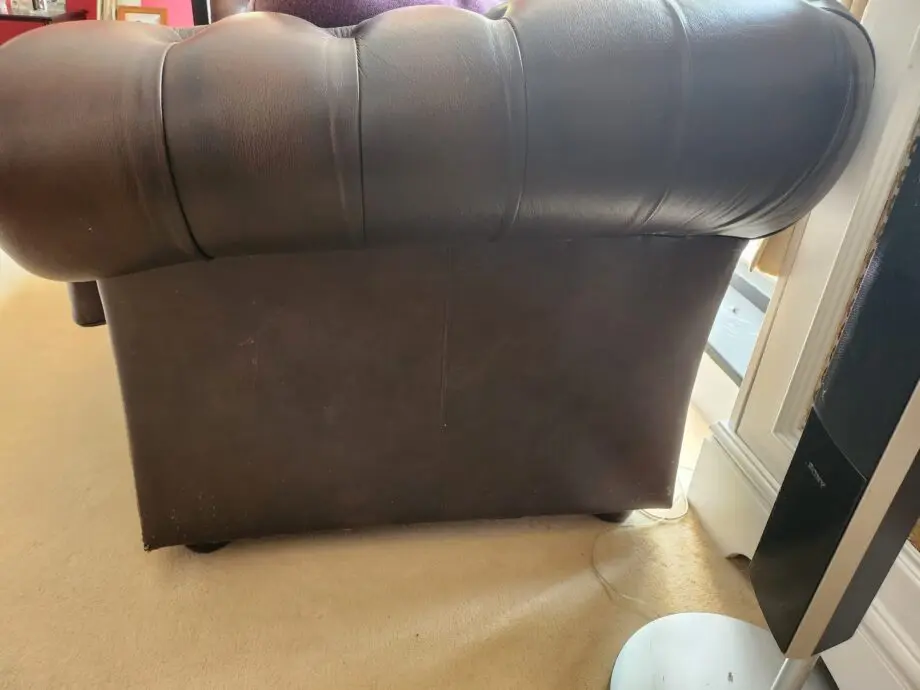 Chesterfield Style Deep Buttoned-Back Sofa