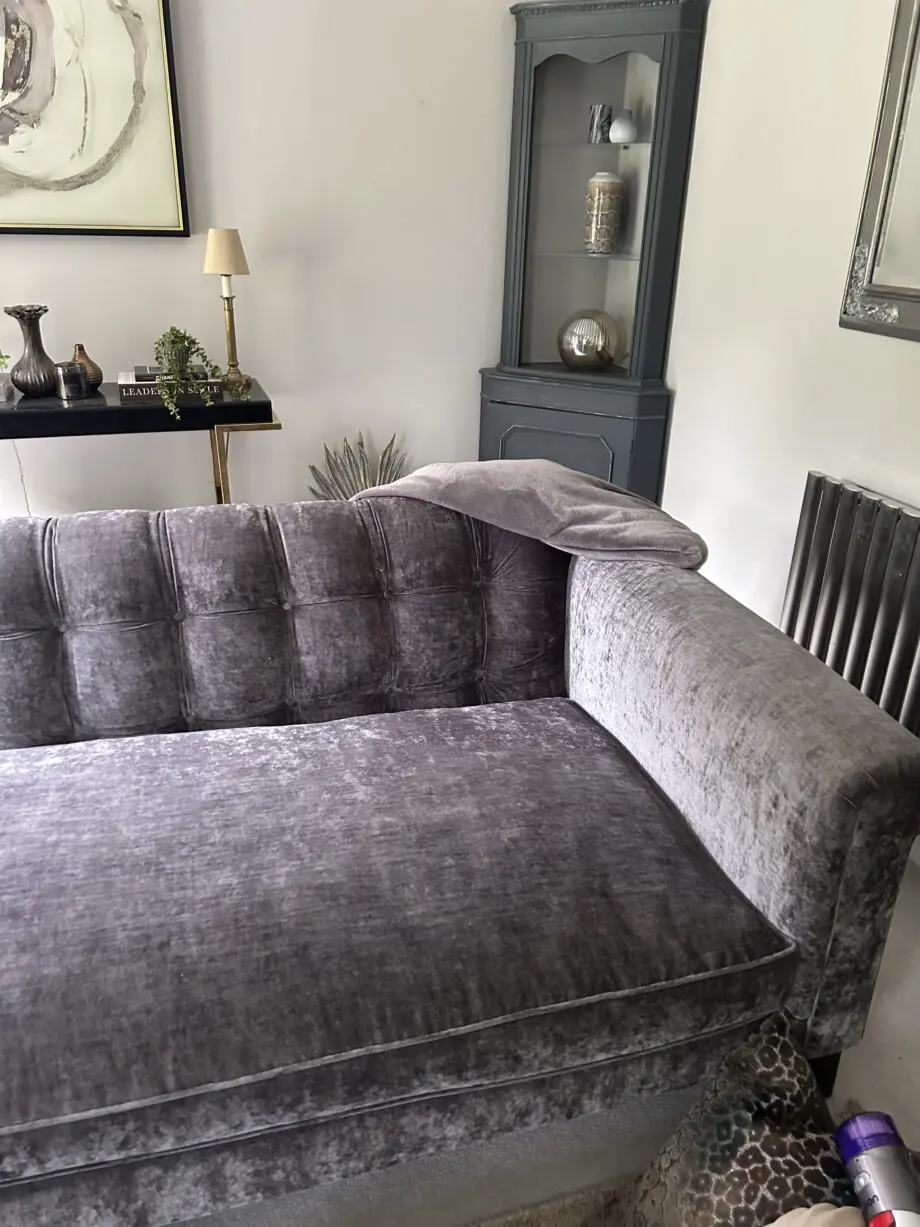 Beautiful grey John Sankey 4 seater sofa