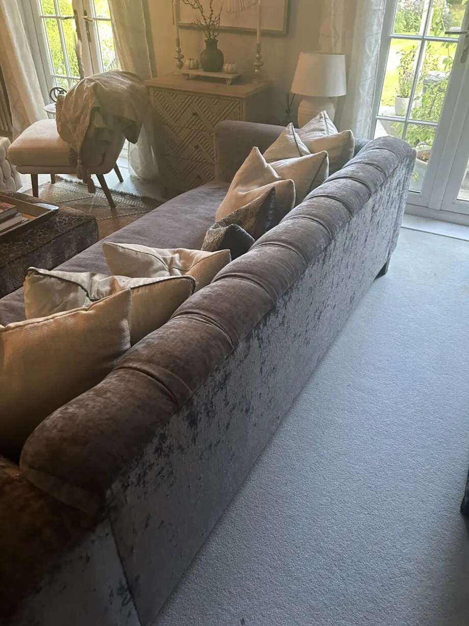 Beautiful grey John Sankey 4 seater sofa